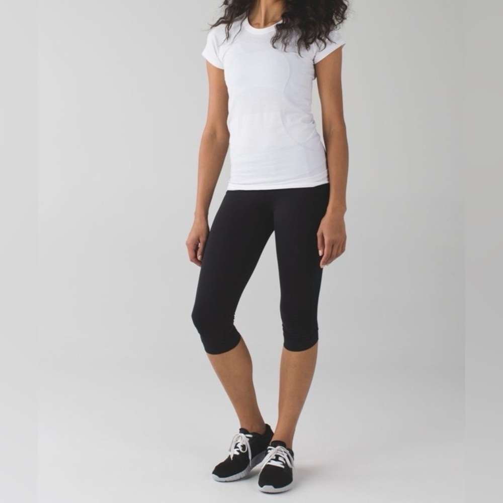 Lululemon Stop At Nothing Crop Leggings Women's Size 4 Black